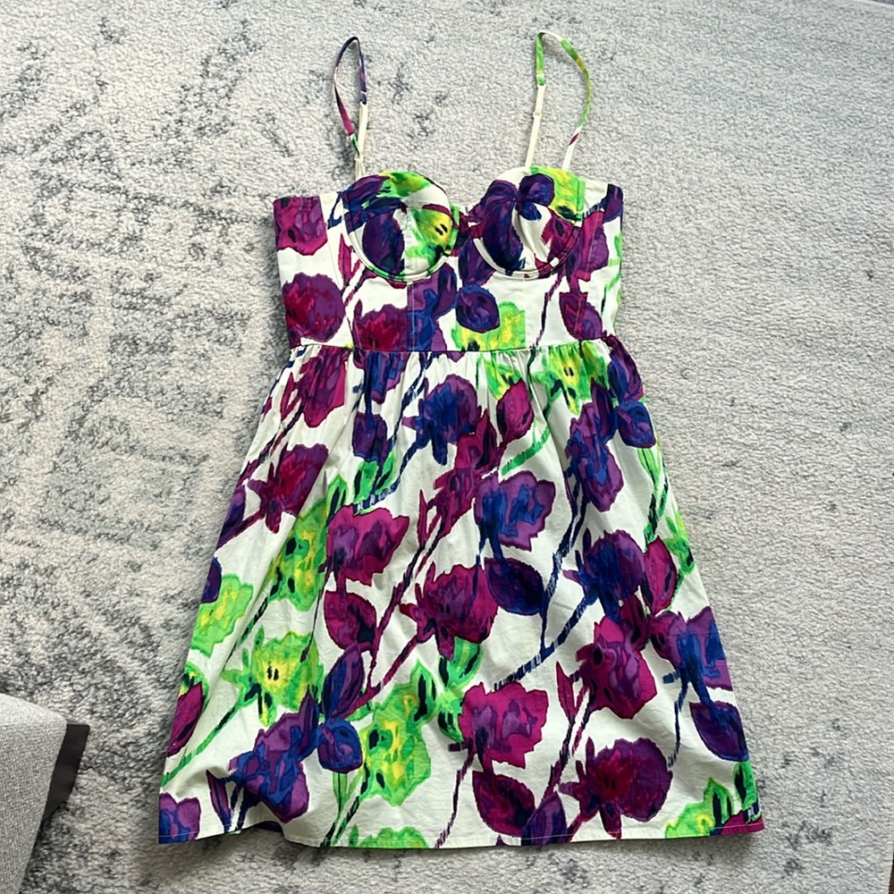 Moda international floral mini dress size 0